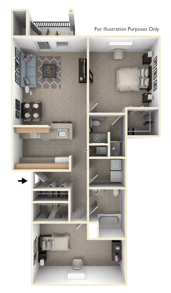 at Hunters Pond Apartment Homes, Champaign, IL